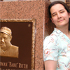 Cecilia Tan at the old Yankee Stadium