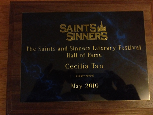 Saints & Sinners Hall of Fame plaque