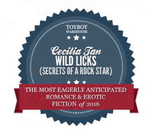 Badge/Award Most Eagerly Awaited Erotic Romance of 2016: Wild Licks by Cecilia Tan